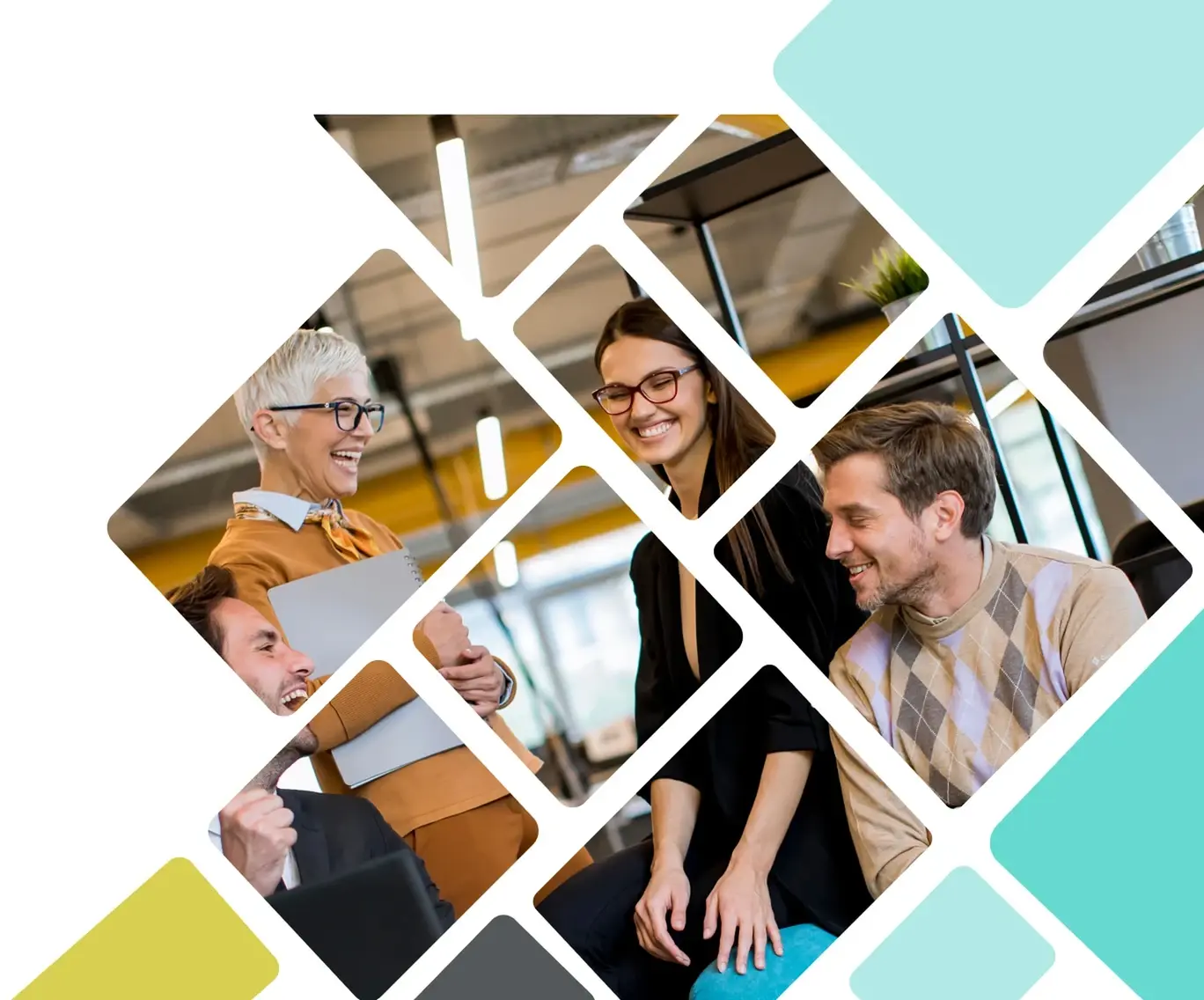 Ekip toplantısı ve çalışan deneyimi görseli